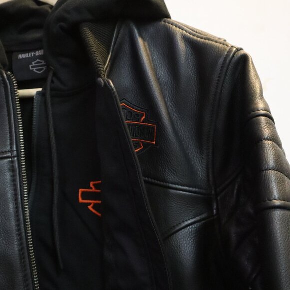 Harley Davidson Women's Miss Enthusiast 2.0 Leather 3-in-1 Riding Jacket - Picture 9 of 15